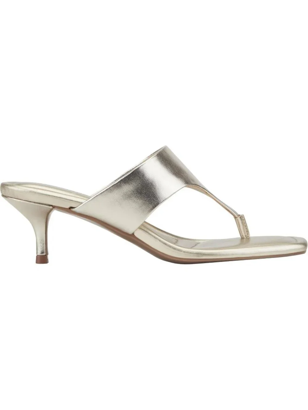 Marc Fisher Women's Yael Heel Gold Pointed Toe Sandals Satin Party Dress Shoes